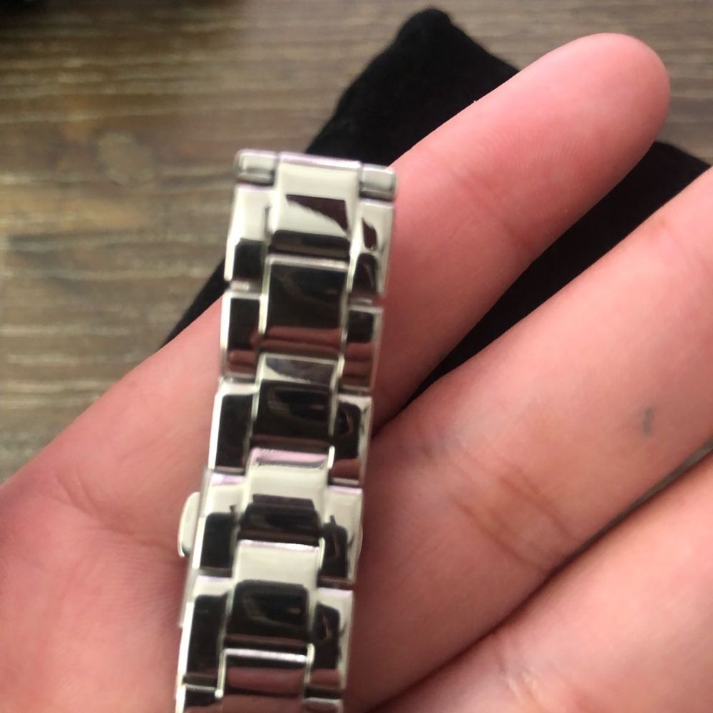 NWT! Fossil Watch Women's Silver Stainless Steel Crystal Bezel - Picture 3 of 11